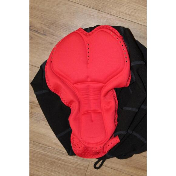 Louis Garneau Padded Cycling Shorts Black Red Chamois Men's XL NWOT - Picture 5 of 8